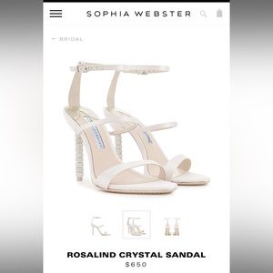 New in box ivory Sophia Webster Rosalind sandals size 40